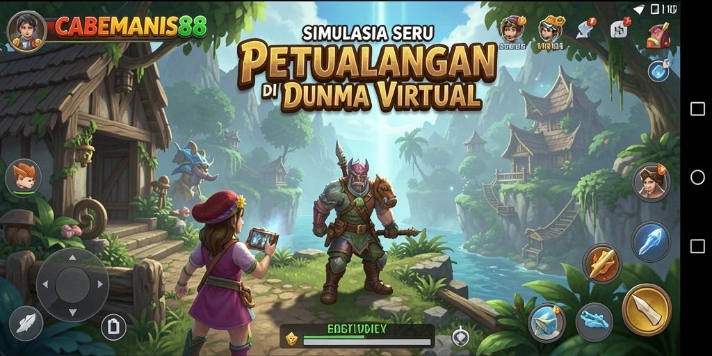 Tangkapan layar dari gameplay CABEMANIS88 menampilkan lingkungan yang menarik.