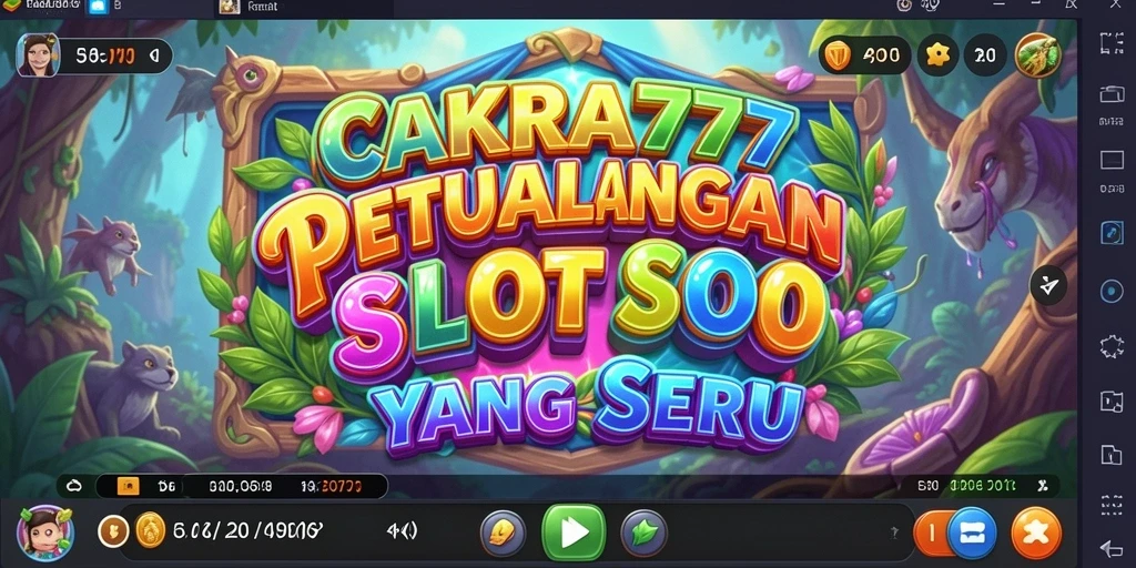 Tampilan utama gameplay Slot CAKRA777 yang menarik.