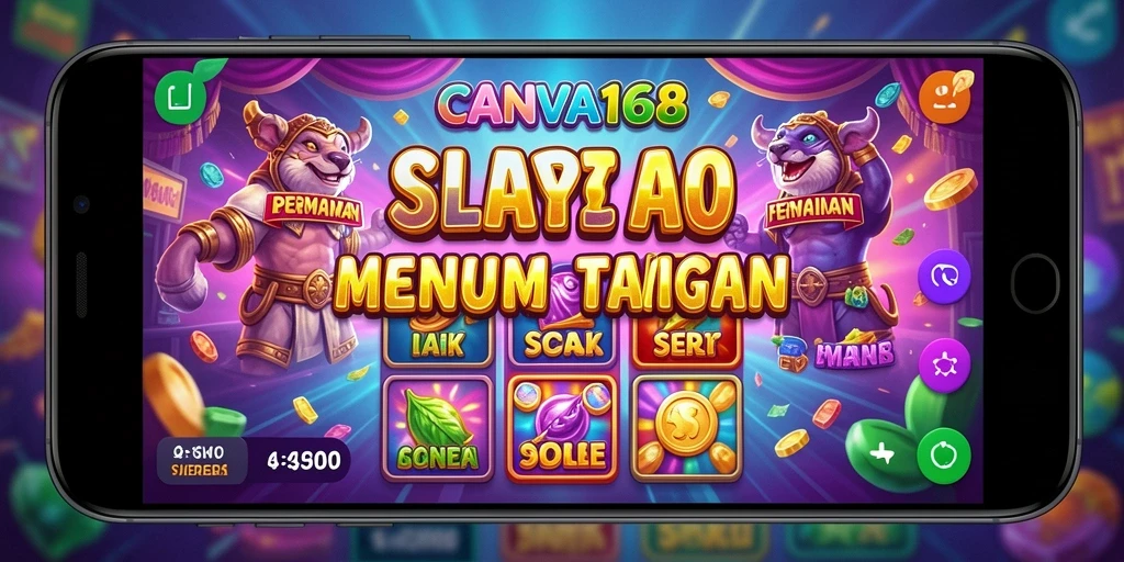Tampilan menarik gameplay Slot di CANVA168.