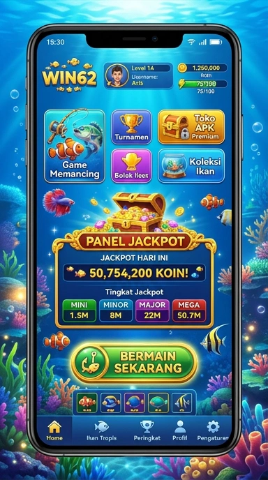 Tampilan antarmuka pengguna aplikasi win62 yang intuitif.